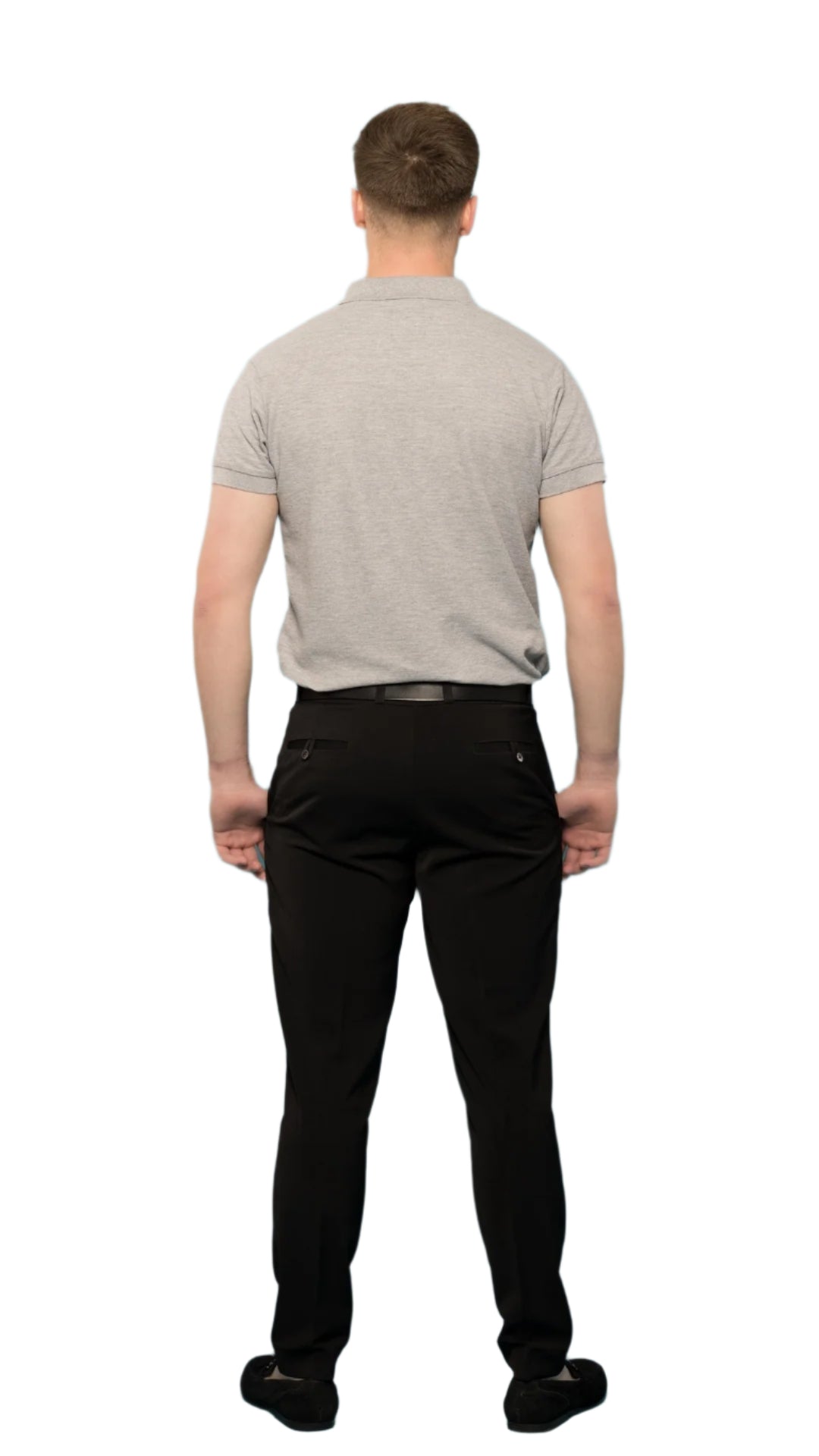 Silverstone Grey Luxe Zip-Up Polo Shirt - Gorvelo